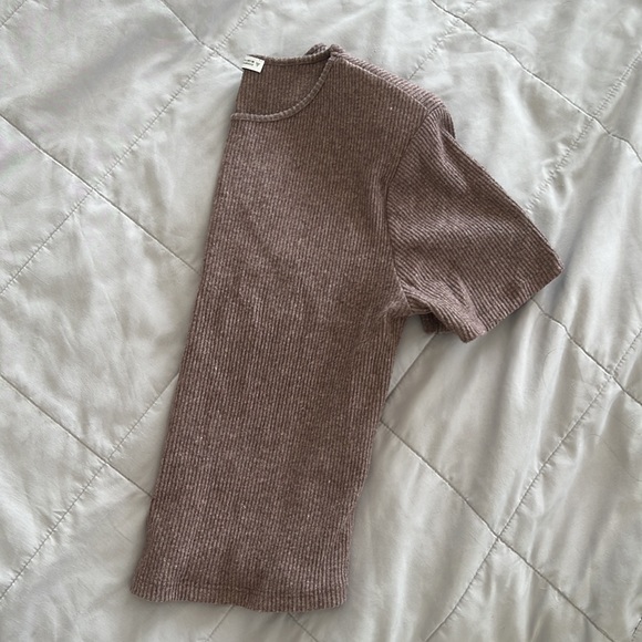 Zara padded shoulder knit top - Picture 4 of 4